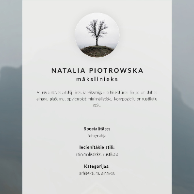 Plakatas svetainei Geltono namo rūkas kalnuose rami atmosfera