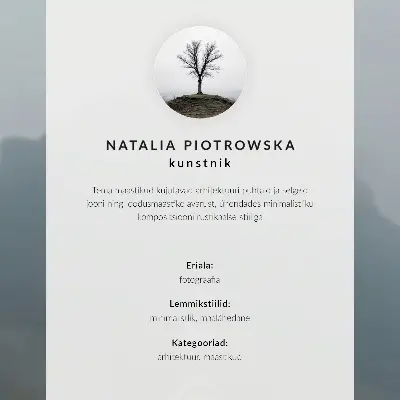 Plakatas svetainei geltono namo rūkas kalnuose su ramiąja atmosfera
