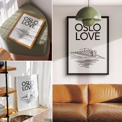 Plakatas Juodai baltas kontrastingas šiuolaikinės architektūros tekstas