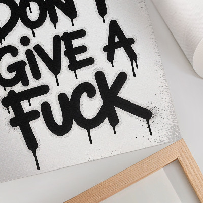 Plakatas Juodos grafiti raidės baltame fone su kontrastu