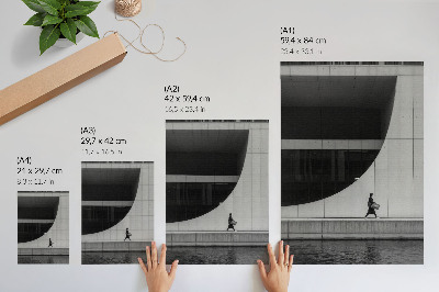 Dekoratyvinis plakatas Modernus paprastumas, drąsi geometrija, harmoninga monochromija