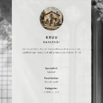 Sieninis plakatas spalvingi fasadai su žaliais medžiais ir saule danguje