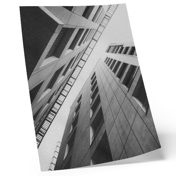 Sieninis plakatas Moderni architektūra su geometrinėmis linijomis