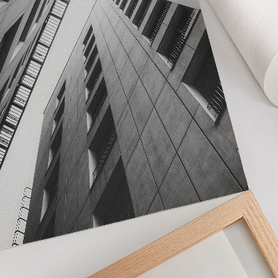 Sieninis plakatas Moderni architektūra su geometrinėmis linijomis