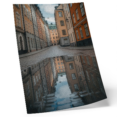Plakatas Istoriniai daugiabučiai su moderniu baseinu