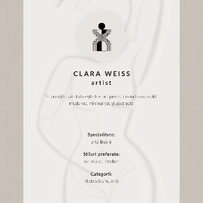 Sieninis plakatas Minimalistinis moters siluetas smėlio spalvos fone