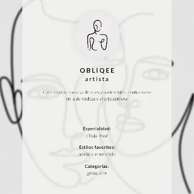Plakatas minimalistiniai portretai su linijiniu piešiniu, gyliu ir emocijomis