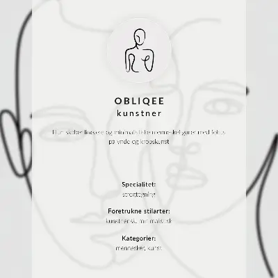 Plakatas minimalistiniai portretai su linijiniu piešiniu, gyliu ir emocijomis