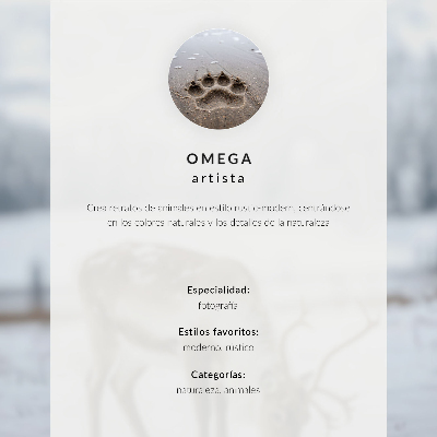Plakatas svetainei Lapė žalioje gamtoje, ramybė, minimalizmas