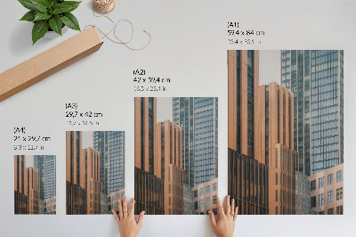 Sieninis plakatas Dangoraižiai stiklinis minimalizmas elegancija dinamika