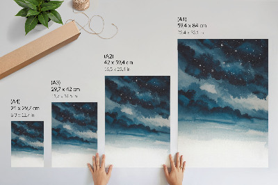 Plakatas svetainei Kosminis peizažas, kupinas gylio ir paslapties