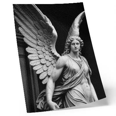 Plakatas svetainei Marmurinė angelo skulptūra, kupina detalių ir elegancijos