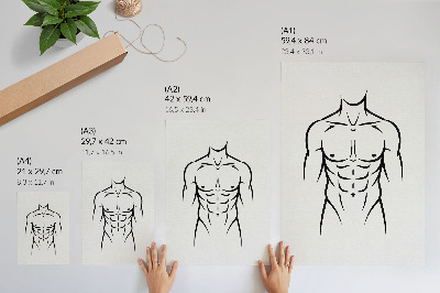 Plakatas svetainei Juodos linijos šviesiame fone – minimalistinė estetika