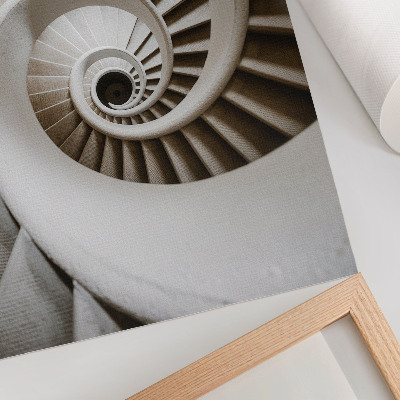 Plakatas Spiraliniai laiptai modernioje architektūroje
