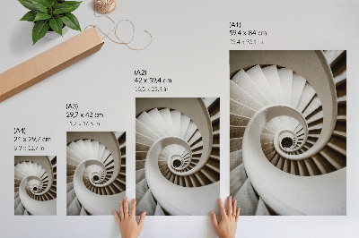 Plakatas Spiraliniai laiptai modernioje architektūroje