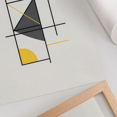 Sieninis plakatas Geometrinių raštų linijos formuoja modernų stilių