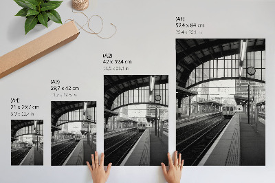 Plakatas Modernumas, struktūra, erdvė, simetrija, ritmas