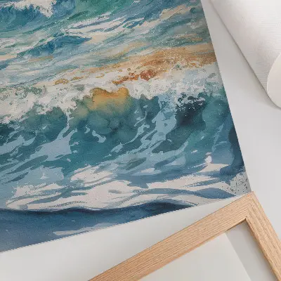 Plakatas svetainei atmosferos bangos ir raminantis gamtos grožis
