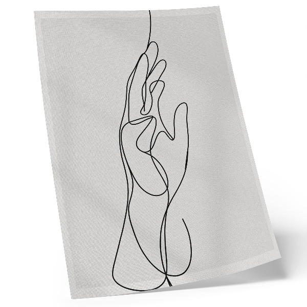Plakatas Minimalistinis rankų linijos elegancija ir modernumas