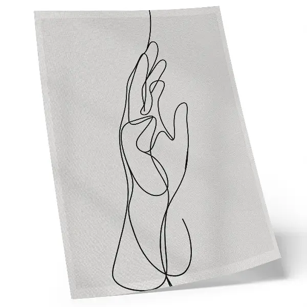 Minimalistinis plakatas rankų linijos elegancija ir modernumas