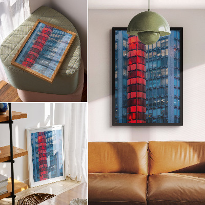 Dekoratyvinis plakatas Moderni architektūra, miesto atmosfera, erdvumas