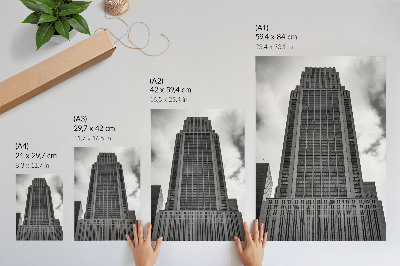 Plakatas svetainei Minimalistinio dangoraižio harmonija ir griežtumas