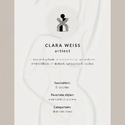 Plakatas dvimatės veido linijos modernumas ir elegancija