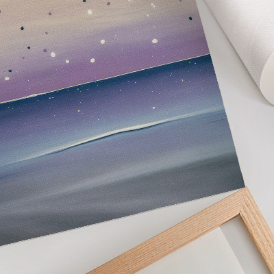 Plakatas svetainei Minimalistiniai violetiniai ir tamsiai mėlyni dangaus lašai
