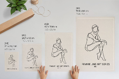 Plakatas svetainei Subtilios formos, linijos, elegancija, harmonija