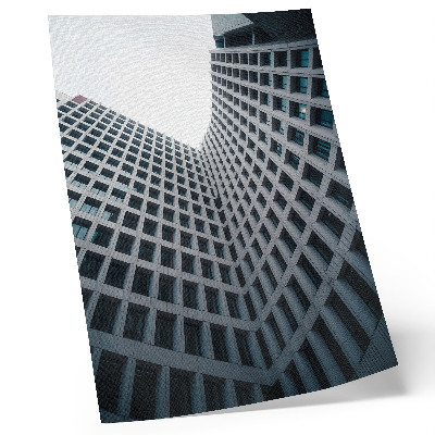 Sieninis plakatas Šiuolaikinės architektūros vertikalios linijos
