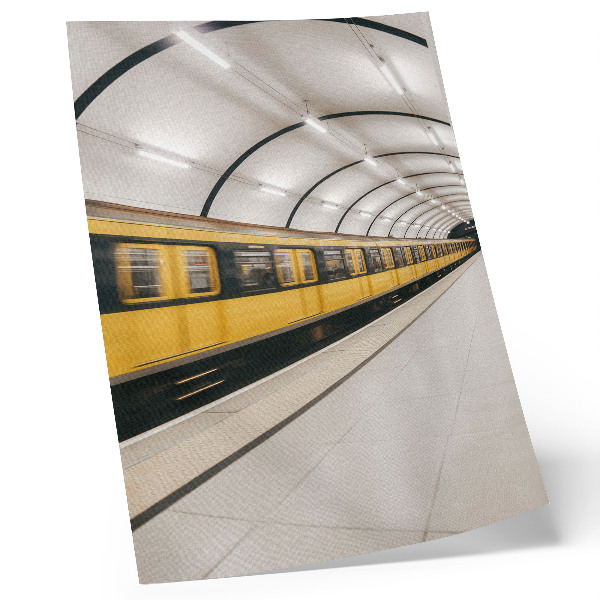 Plakatas svetainei Modernus metro, sklandžios linijos, dinamiškumas
