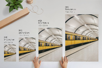 Plakatas svetainei Modernus metro, sklandžios linijos, dinamiškumas