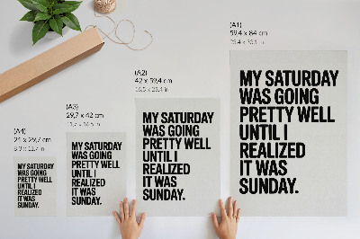 Plakatas svetainei Didelio kontrasto tipografija, humoristinis pranešimas