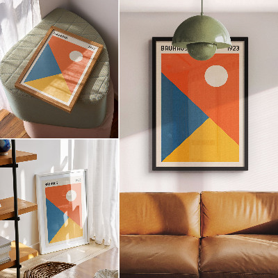 Dekoratyvinis plakatas Geometrinės formos, intensyvios spalvos, moderni atmosfera
