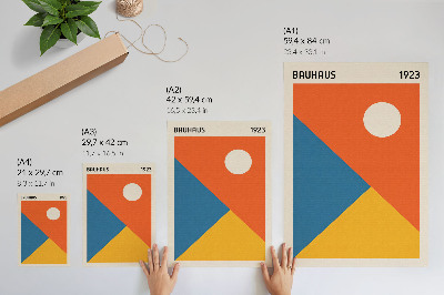 Dekoratyvinis plakatas Geometrinės formos, intensyvios spalvos, moderni atmosfera