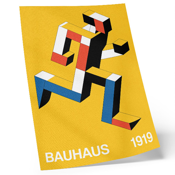 Plakatas Išraiškingas raštas, geometrija, spalvų dominavimas, modernumas