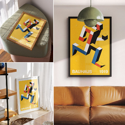 Plakatas Išraiškingas raštas, geometrija, spalvų dominavimas, modernumas