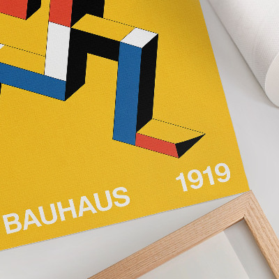 Plakatas Išraiškingas raštas, geometrija, spalvų dominavimas, modernumas