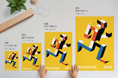 Plakatas Išraiškingas raštas, geometrija, spalvų dominavimas, modernumas