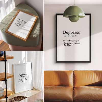 Plakatas svetainei Depreso apibrėžimas