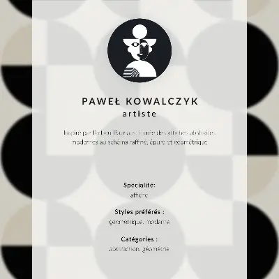 Dekoratyvinis plakatas geometrinės formos moderniu minimalistiniu stiliumi