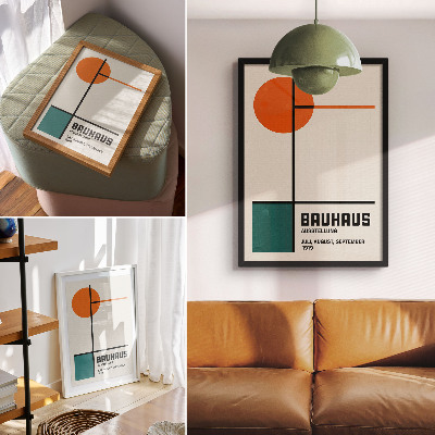 Dekoratyvinis plakatas Geometrija, spalvos, minimalizmas, modernumas, forma