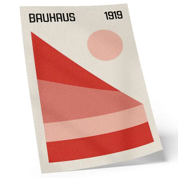 Sieninis plakatas moderni minimalistinė geometrinė kompozicija