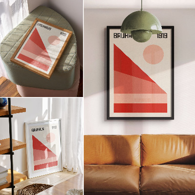 Sieninis plakatas Geometrinė kompozicija modernus minimalizmas