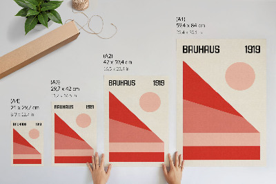 Sieninis plakatas Geometrinė kompozicija modernus minimalizmas