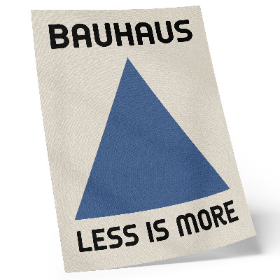 Dekoratyvinis plakatas Bauhaus stiliui vyrauja geometrinis paprastumas