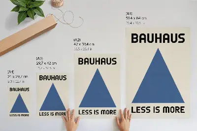 Dekoratyvinis plakatas Bauhaus stiliaus su geometrinėmis formomis
