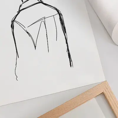 Plakatas svetainei minimalistinis siluetas su juodu ir baltu kontrastu