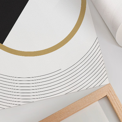 Sieninis plakatas Geometrinis raštas, kontrastingos spalvos, modernus stilius