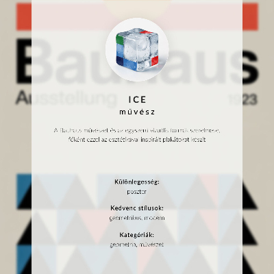 Plakatas Didelis mėlynas apskritimas ant juodų ir baltų linijų